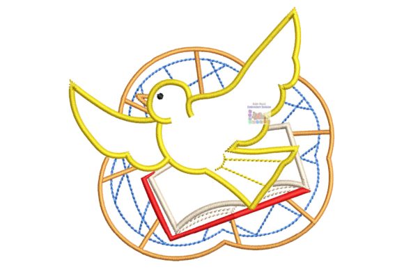 Dove Bible Embroidery Design