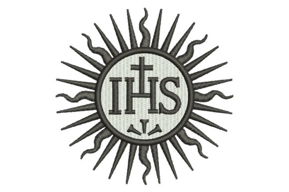 IHS Jesus Christ Embroidery Design