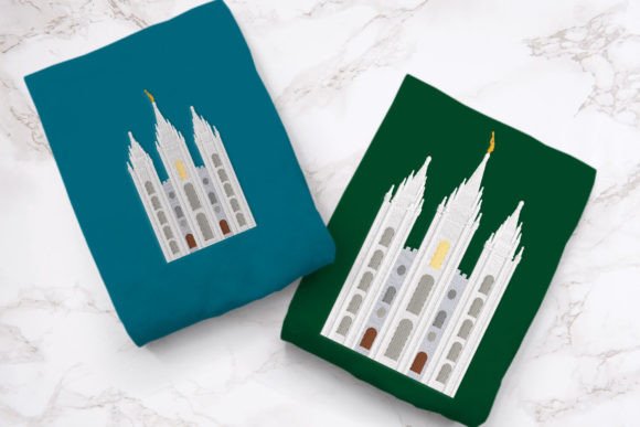 LDS Salt Lake City Temple Embroidery